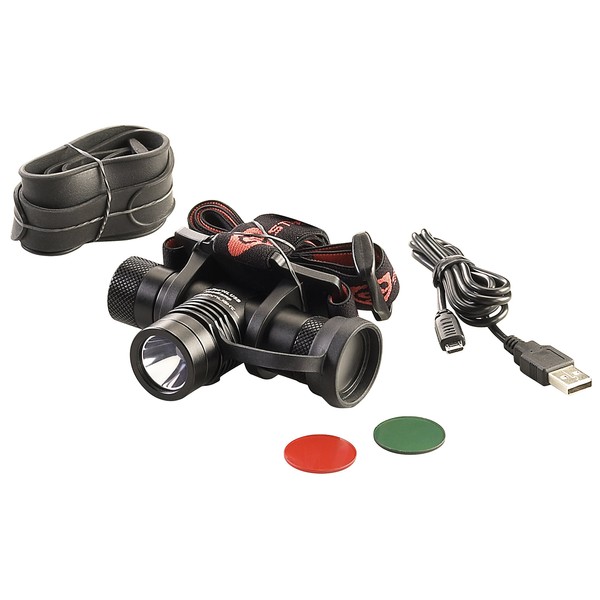 Streamlight ProTac 1000 Lumens USB Rechargeable Tactical LED Headlamp Includes USB Cord, Elastic and Rubber Straps, Black, Box
