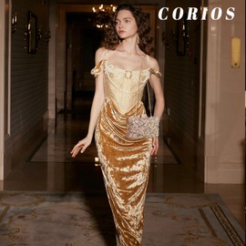 CORIOS Women's Evening Bag Rhinestone Clutch Bag Bridal Wedding Purse Bling Crystal Shoulder Bag with Detachable Chain Sparkling Glitter Crossbody Bag for Cocktail Banquet Prom Party Multicolour