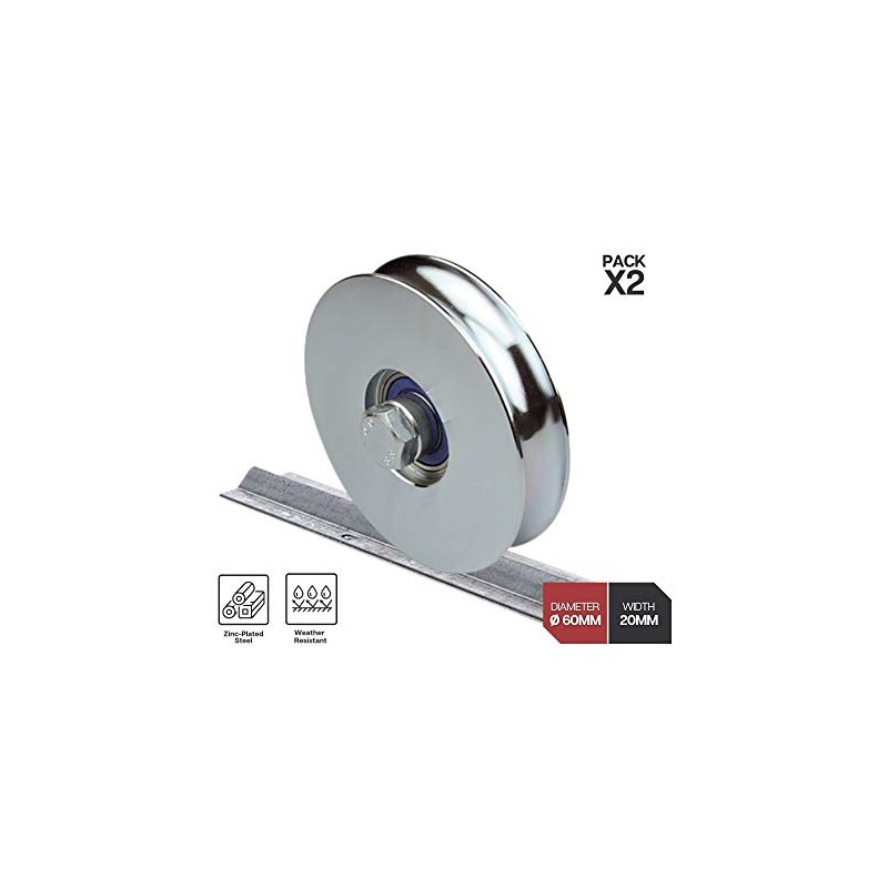 DOJA Industrial | Sliding Door Wheel | 2 Pieces |