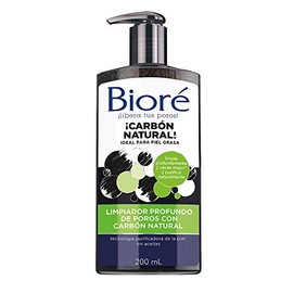 Bioré Limpiador Profundo de Poros con Carbon Natural, 200 ml