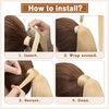 TESS Blonde Ponytail Extension, 40 cm, Light Ash Brown Mixed