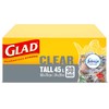 Glad Clear Garbage Bags - Tall 45 Litres - Febreze