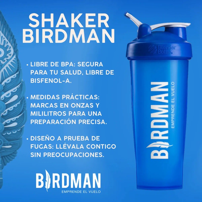 Birdman Kit 2 Vasos Shaker Para Proteína 600ml Bpa Free