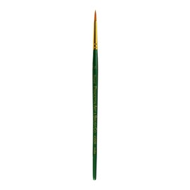 Princeton Artist Brush Co. Lauren Series 4350 - Short Handled Round Size 2 - Single Golden Synthetic Paintbrush for Watercolor and Acrylic Painting