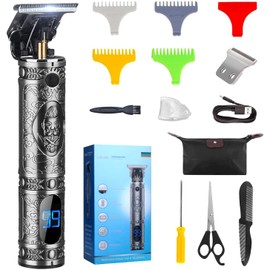 Suttik Hair Clippers for Men with Replacement Blade, Professional Hair Trimmer for Barber, T-Blade Edgers Clippers, Close-Cutting Trimmers, Cordless Clippers for Hair Cutting, Gift for Men