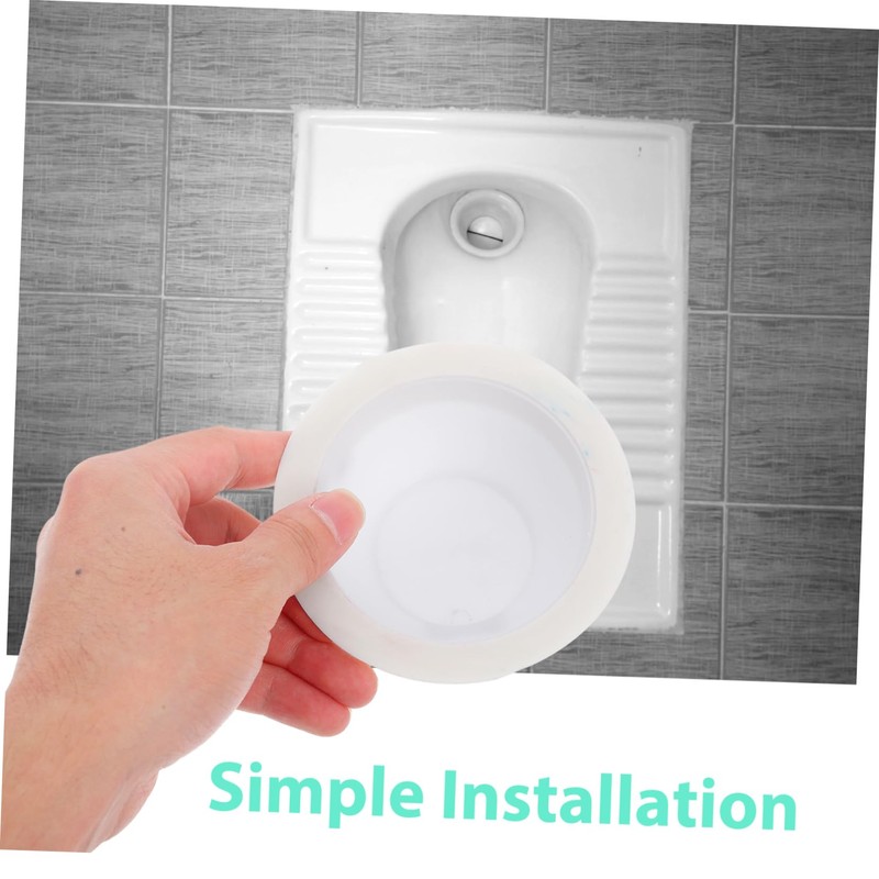 WOONEKY 2pcs Squat Toilet Smell Preventer Odour Device Wax Toilet