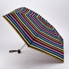 Jb Mini Flat Ladies Umbrella Rainbow Stripe,99 centimeters