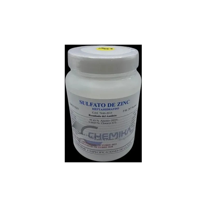 Sulfato De Zinc Calidad Acs 250 Gr Chemika