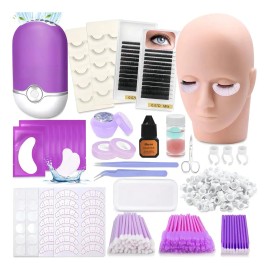 Kit de Extensiones de Pestañas con Herramientas, Curvatura D y Longitudes Mixtas de 8-15mm
