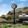 LQS62 3pcs Model Railway HO Scale 1:87 Lights Platform Clock
