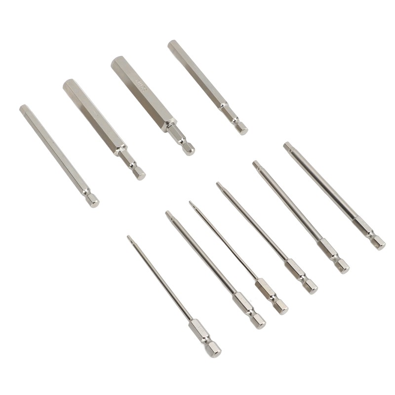 Hex Wrench Drill Bit 1/4in Shank Metric Sizes 1.5mm to