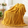 NEWCOSPLAY Super Soft Twin Blanket Mustard Yellow Premium Silky Flannel