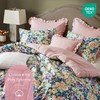 Madison Park Cal King Comforter Set Cotton, Microfiber Reverse, Floral