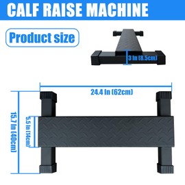 BLUSLM Steel Calf Raise Bar, Standing Machine for Stretching, Squat, Foot Stretch, Anti-Slip Solid Block (Calf Raise BAR 1)