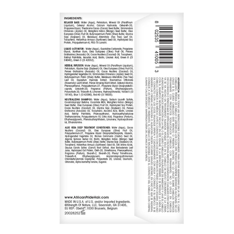 AFRICAN PRIDE OLIVE MIRACLE RELAXER KIT