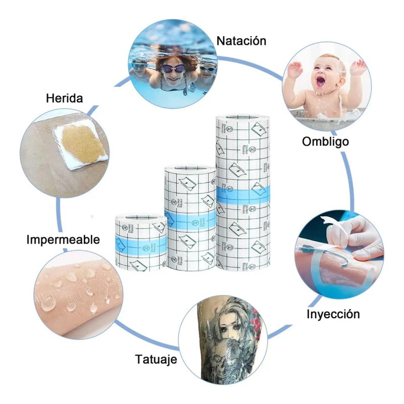 Rollo Protector Para Tatuajes Tattoo Care, 3 UnidadesVendaje para tatuajes5
