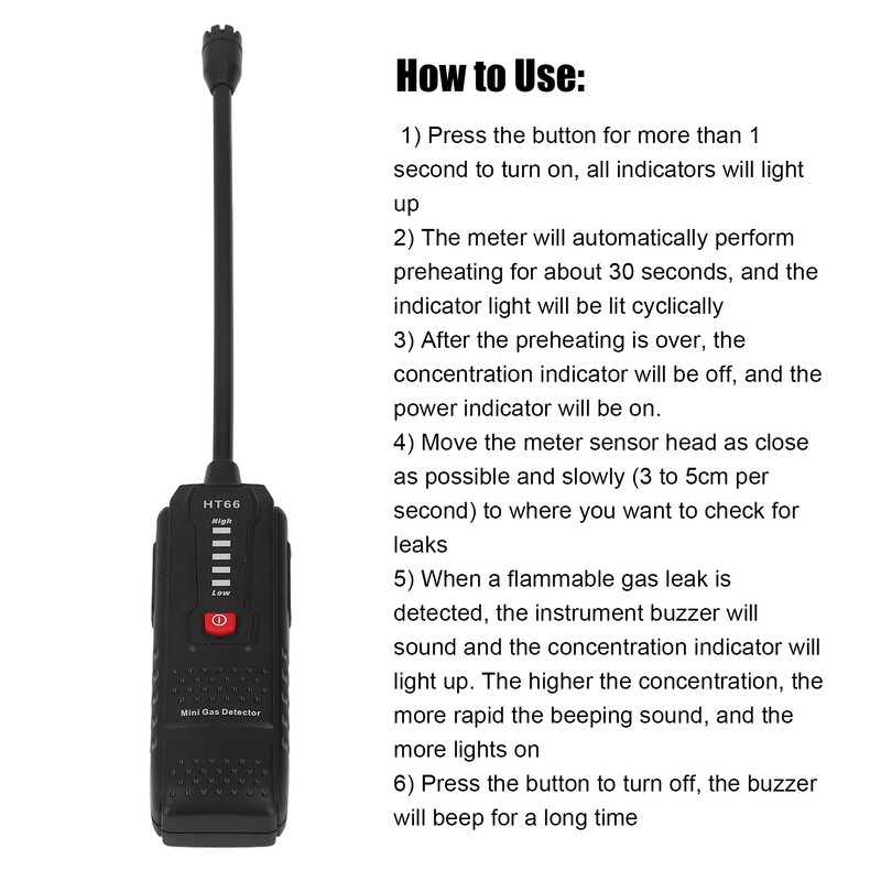 Mini Gas Detector Combustible Methane Natural Gas Leak Tester Sensor