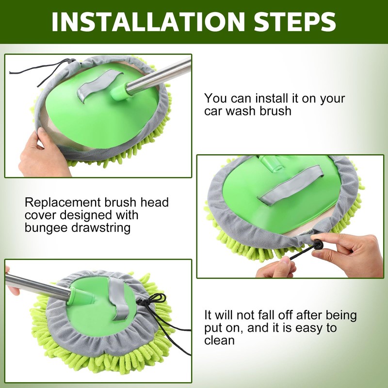 Layhit 5 Pcs Car Wash Mitt Set, Brush Not Included,