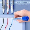 maxtek Whiteboard Markers, Whiteboard Pens 3 Assorted Colours Black Blue