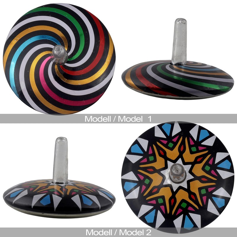 Freak Scene Blechspielzeug Kreisel Modell 01 Spirale bunt Blechkreisel Tischkreisel