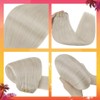 Hetto Blonde Clip-In Real Hair Extensions, Remy Hair Extensions, Platinum