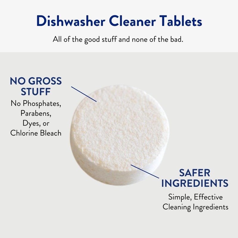 The Clean People Dishwasher Cleaner - Dishwasher Cleaner Tablets for