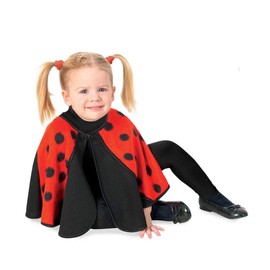 KarnevalsTeufel.de Children's Costume Cape Beetle Ladybird Look Animal Costume Ladybird Cape 1-Piece Cape (86)