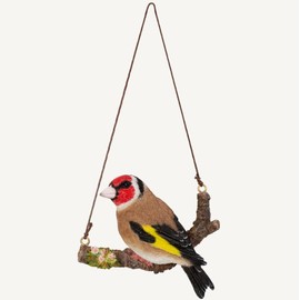 Vivid Arts - Hanging Goldfinch on Branch - HGF-019