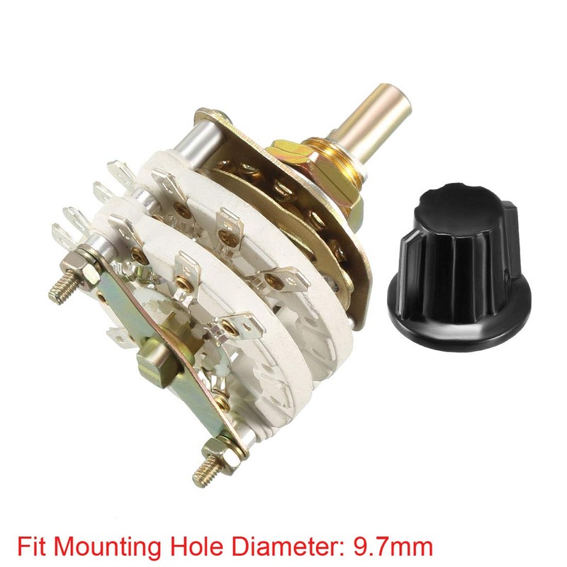 uxcell 2P8T 2 Pole 8 Position 2 Deck Band Channel