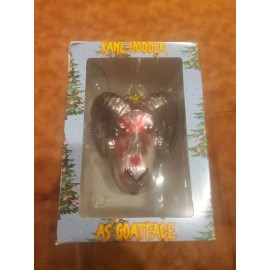 Kill Her Goats Kane Hodder Glass Christmas Ornament Horror