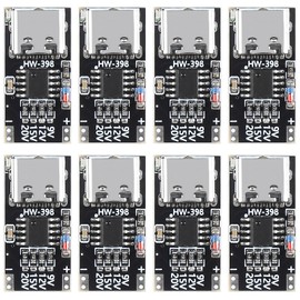 JUZITAO 8pcs USB-C PD Type C Trigger Board PD/QC Decoy Fast Charger Module Support DC 9V 12V 15V 20V for Laptop,Router,Optical Modem Adapter