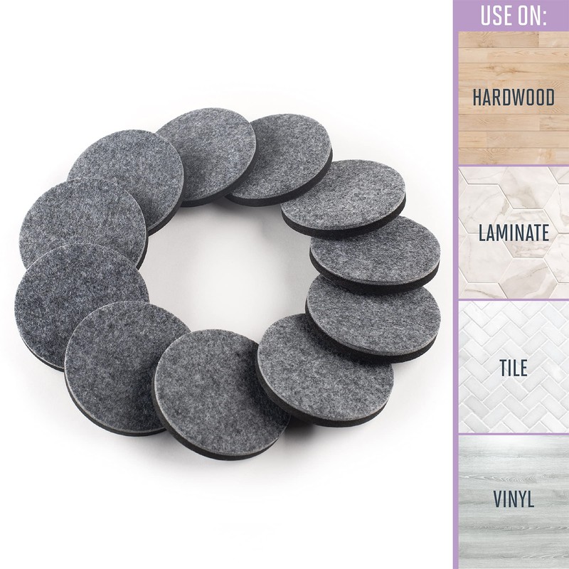 3.5" Reusable Felt Slider (16 PC) Bagged Gray