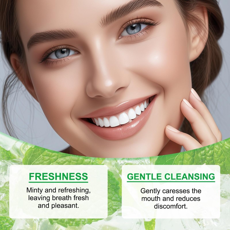 Spearmint Oil Pulling Rinse, Cold-Pressed Coconut Oil for Teeth, Mint