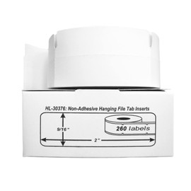 HOUSELABELS Compatible DYMO 30376 File Folder Labels (9/16" x 2") Compatible with Rollo, DYMO LW Printers, 4 Rolls / 260 Labels per Roll