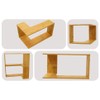 Hapii Floating Sturdy Unique Corner Wall Shelf - Space-Saving, Eco-Friendly