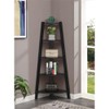 Convenience Concepts Newport 5 Tier Wide Corner Bookcase, Black