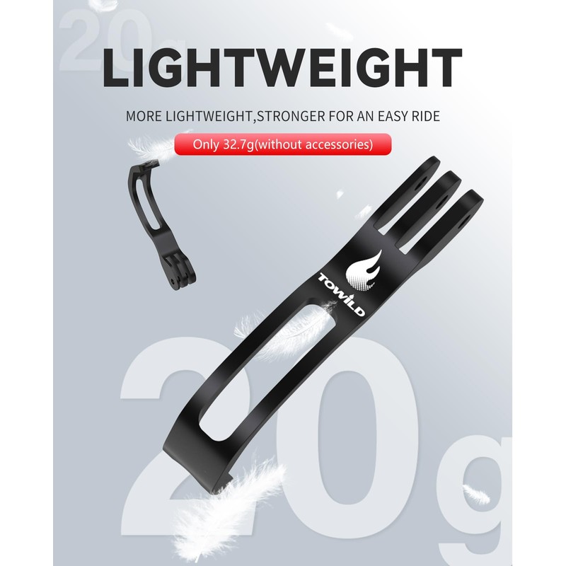 TOWILD AS60 Front Bike Light Holder for Brompton Folding Bike,