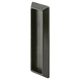 Prime-Line MP2550 Self-Adhesive Window Finger Pull, Black Plastic (4 Pack)