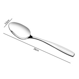 Waikhomes 6 PCS Stainless Steel Salad Serving Spoons for Parties Dinner, Large Tablespoons Buffet Banquet Spoons