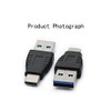 rgzhihuifz Type-C Male to USB3.0 Male Adapter，USB C to USB
