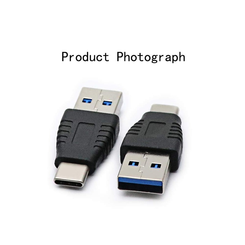 rgzhihuifz Type-C Male to USB3.0 Male Adapter，USB C to USB