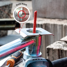 Mortar Masonry Guard and Dust Control Kit for 115 mm and 125 mm Angle Grinders, Professional Joint Raker, Efficient Dust Free Removal of Mortar and Cement Joints in Brickwork