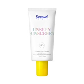 Supergoop! Supergoop! Unseen Sunscreen SPF 50 Invisible Sun Protection for Face - Broad Spectrum Face Sunscreen + Makeup-Gripping Primer - Weightless, Scentless, Oil Free - For All Skin Types - 1.7 fl oz