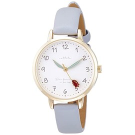 Fieldwork GY039-1 Women's Analog Wristwatch, Fleury, Flower Motif, Leather Strap, Blue, blue