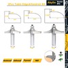 Akylin 3Pcs Table Edge and Handrail Router Bit,1/2 Inch Shank,