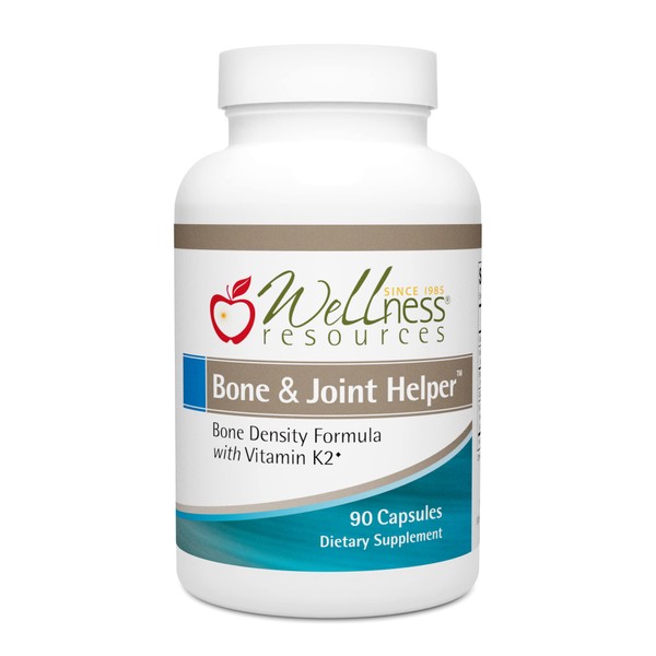Wellness Resources Bone & Joint Helper with MenaQ7 Vitamin K2, CalZBone, 5-Loxin, FruiteX-B, Vitamin D3