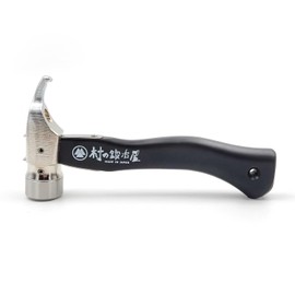 Village Blacksmith Forging Hardening Peg Hammer Elyse Stake Ultimate Hammer ★ Short ★ Black Handle Stainless Steel Head x Chrome [Made in Japan by Tsubamesanjo]