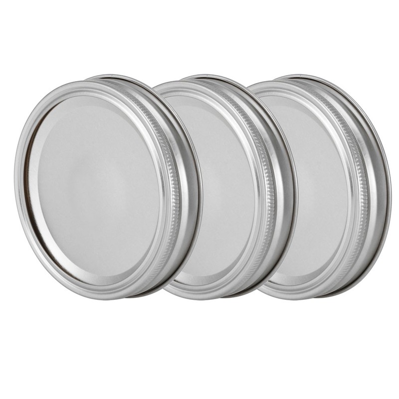 Stainless Steel SplitType Mini Glass Jar Lids Container Sealing Cover