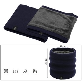 YAMOOCO Neck Warmer, Men's, Women's, Cold Protection, Thermal, Soft, Lightweight, Multi-functional, Outdoor, Autumn, Winter, Adjustable Cord, Fleece Lined, Warm, Thick, Solid, Windproof, Commuting to