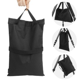 4 Pack Sandbag Weight Bags for Photography, Foldable Handheld Storage Bag with Shoulder Strap, 15.5"x9.4" Heavy Duty Polyester Saddlebag/Beanbag/Tripod Weight Bag for Camera Tripod